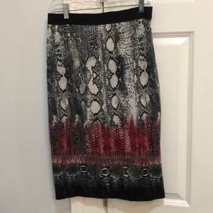 Snakeskin skirt
